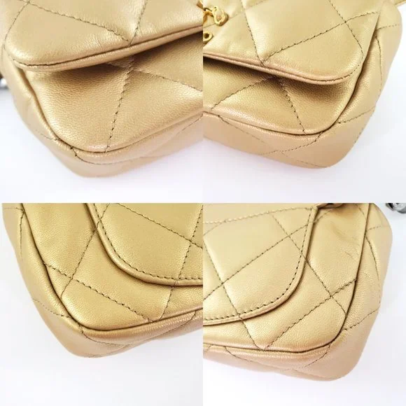 Sold on our website CHANEL 19 2020 Metallic Gold Goatskin Quilted Waist Belt Bag - Picture 11 of 13